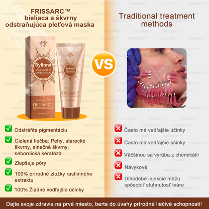 FRISSARC™ bieliaca a škvrny odstraňujúca pleťová maska – Prírodné zložky trvalo odstraňujú pigmentové škvrny, starecké škvrny, pehy a slnečné škvrny.
