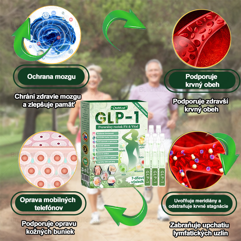 ✨BuildLeaf® GLP-1 6-v-1 Health Solution Perorálna tekutina (Len raz denne, viditeľné zmeny už za 7 dní) Pre obezitu, kardiovaskulárne ochorenia, cukrovku, spánkové apnoe, zdravie čriev, problémy s kĺbmi a ďalšie