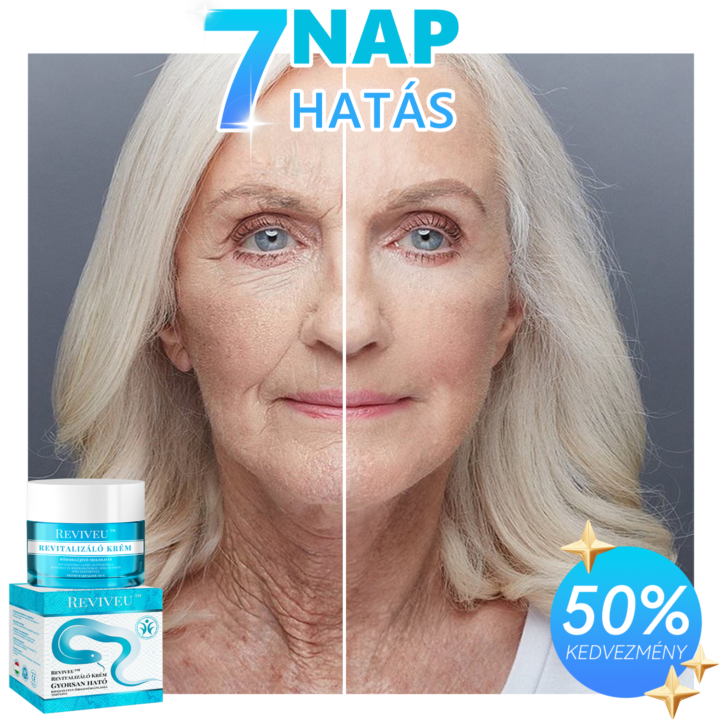 💗Reviveu™ Revitalizáló Krém(Jelentős javulás 7 napon belül💯)