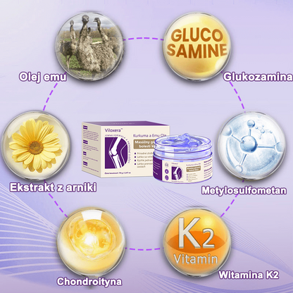 🪻Viloxera™ Kurkuma a Emu Olej Masážny gél proti bolesti kĺbov👨‍⚕️Schválené Slovenskou ortopedickou spoločnosťou (SOTS)