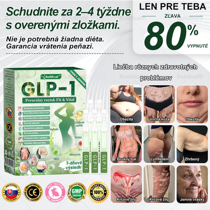 ✨BuildLeaf® GLP-1 6-v-1 Health Solution Perorálna tekutina (Len raz denne, viditeľné zmeny už za 7 dní) Pre obezitu, kardiovaskulárne ochorenia, cukrovku, spánkové apnoe, zdravie čriev, problémy s kĺbmi a ďalšie